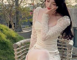 微密圈 – 徐莉芝Booty的白裙图集：轻柔与率性的资源追逐